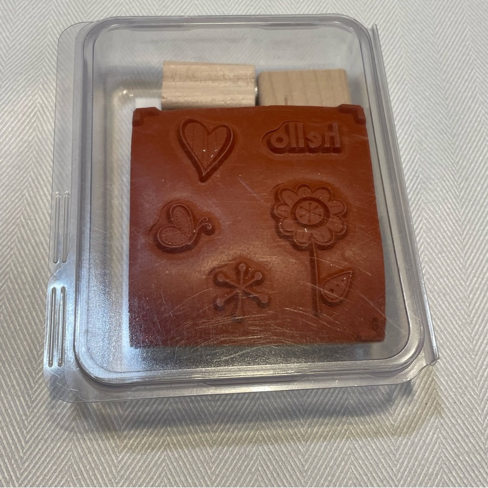 Stampin' Up! 3 NIB Rubber Stamp Sets Sprinkles, Hello Again& Itty Bitty Boarders - Picture 6 of 7